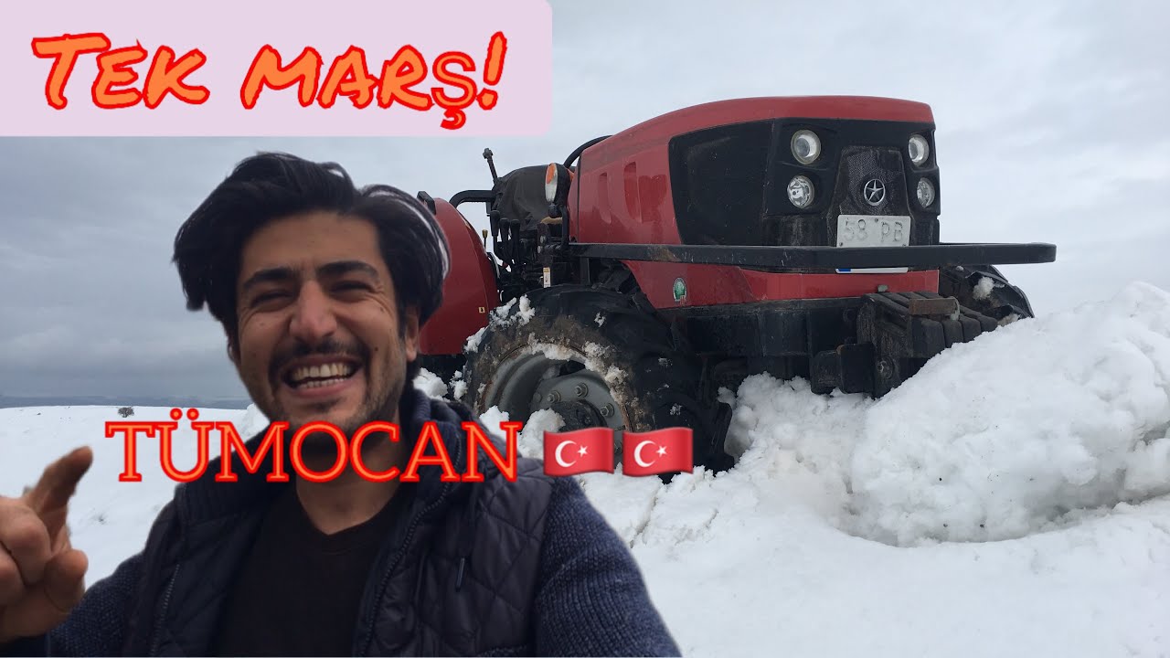 KABİNSİZ TRAKTÖR İLE KIŞIN YOLA ÇIKARSAN NE OLUR ! DONDURUCU SOĞUKTA TEK MARŞ! KÖYDE BİR GÜN!