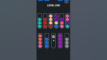 Ball Sort Puzzle nível 226 #games #gaming #gameplay #androidgames #puzzle #gamer #colors #sorts