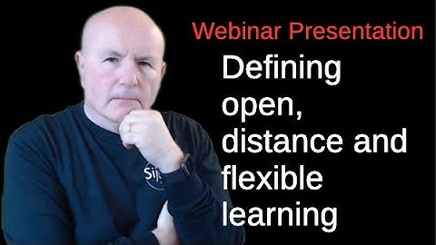 Defining open, distance and flexible learning 2022