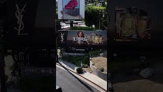 Dua Lipa X Ysl Beautys Libre Billboard On Sunset Blvd In La