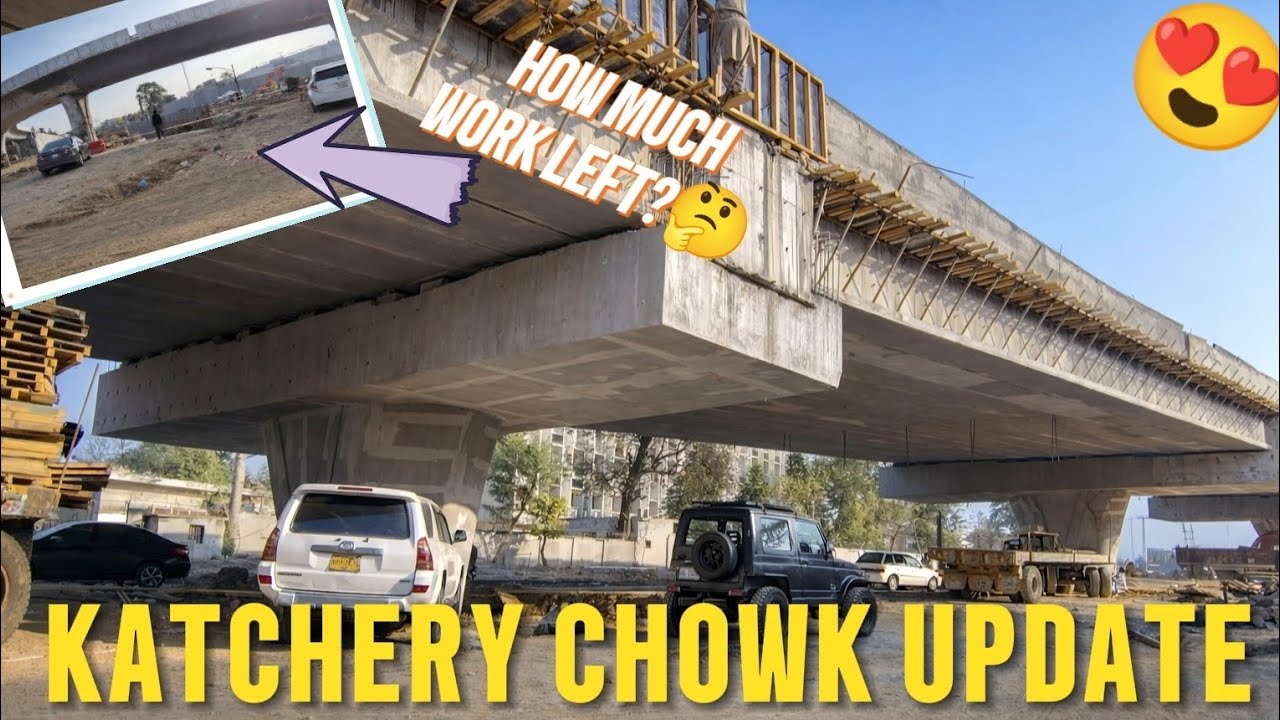 Katchery Chowk Interchange| Asphalt Work Start?🤔| Pedestrian Bridge Work💥💥| Construction Updates 