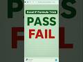 IF Formula Trick In Excel For Pass Fail Result Shorts Exceltips Shortsfeed IFFormula mp3