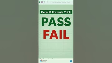 IF Formula Trick in Excel for Pass/Fail Result #shorts #exceltips #shortsfeed #IFFormula