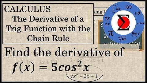 Finding the Derivative of a Trig Function Raised to a Power Using the Chain Rule - Calculus