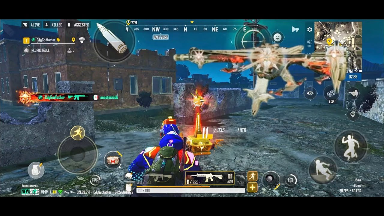 Solar Blessing M416 PUBG new state night mode (no commentary)