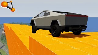 BeamNG.drive - Jumping the Steps on the Cars