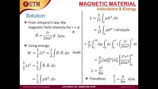 EMT Chapter 9: Magnetic Force & Material (Part 4 - Inductance & Energy) | Magnetostatics |