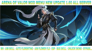 AOV Mod Menu New Update 1.60 | MH, Auto Attack Florentino, Aim Flower, Esp, Aim Skill, Unlock Skins