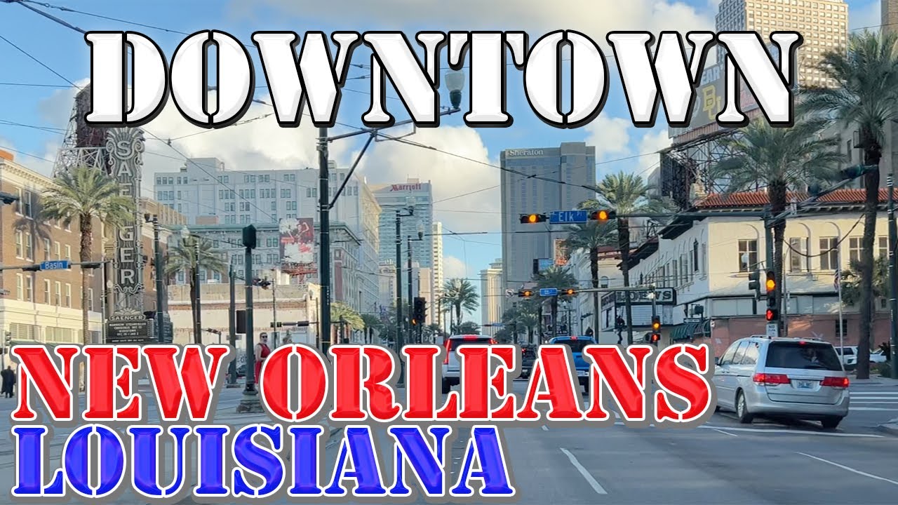 New Orleans - Louisiana - 4K Downtown Drive 