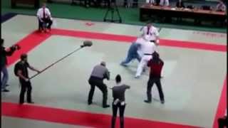 Referee fights back