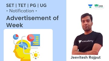 Advertisements of The Week | SET | TET | PG | UG || By Jeevitesh Rajput