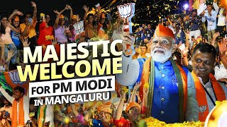 Majestic Mangaluru warmly welcomes PM Modi as he holds a grand roadshow