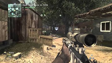 Jump Shot No Scope Over Wall Village Mw3
