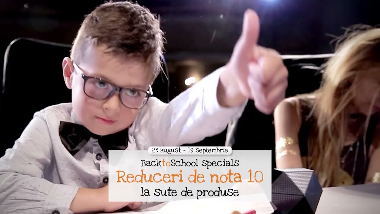 Back to School Specials: Reduceri de nota 10 la sute de produse