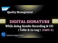 SAP S/4HANA QM | Digital Signature Log and Table in SAP Quality Management