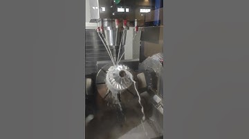 CNC 5axis turbine  #CNCmachine #machinetool #machinist #5AxisCNC #CNCPrecision #rtcp #CNCProgramming