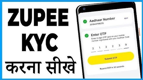 zupee kyc kaise kare || zupee me kyc kaise kare || how to complete kyc in zupee || zupee kyc | zupee