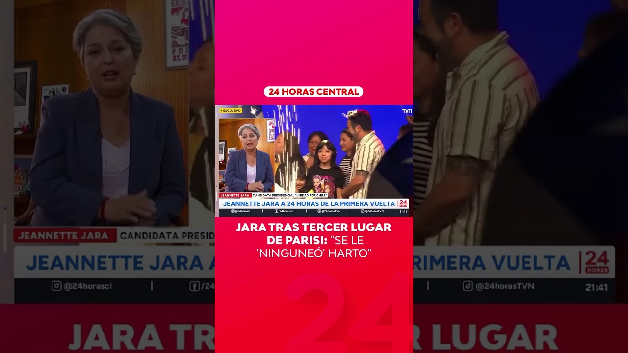 Jara tras tercer lugar de Parisi: “Se le ‘ninguneó’ harto” | 24 Horas TVN Chile