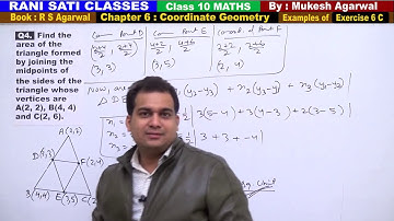 Class 10 Maths (Ex 6C Example 4) Coordinate Geometry (RS Agarwal 2019)
