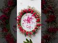 Round Floral Wall Decor Using Sonajhuri Leaves 🌿 | Cockscomb Flower Craft
