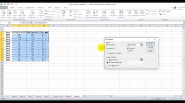 Creating a Correlation Matrix in Excel