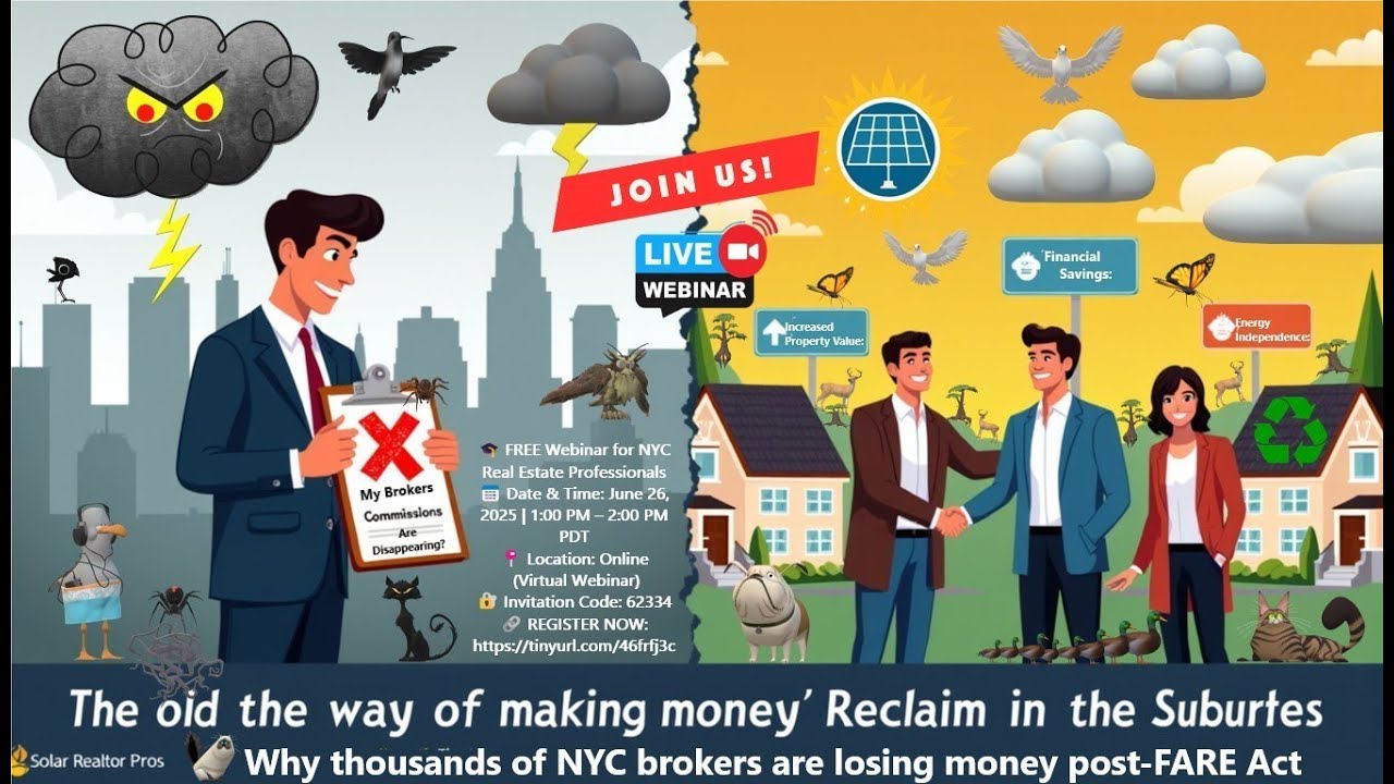 NYC Real Estate Brokers Thrive with FARE Act 2025 & Solar Referral Program!
