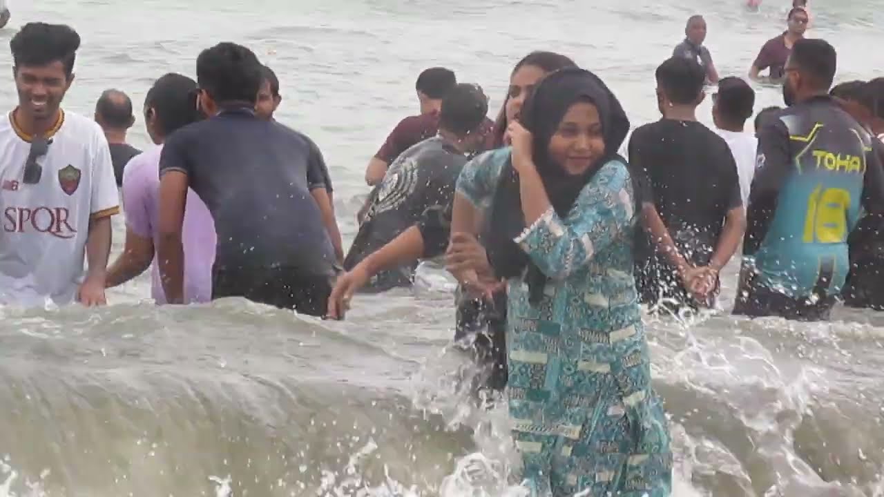 COXS BAZAR SEA BEACH | Tour Kolatoli  Beach | Sea Bath Activities and Beach Walk-Part-420
