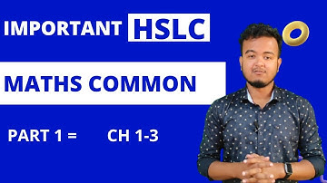 Maths Common questions for HSLC 2023 || Part 1