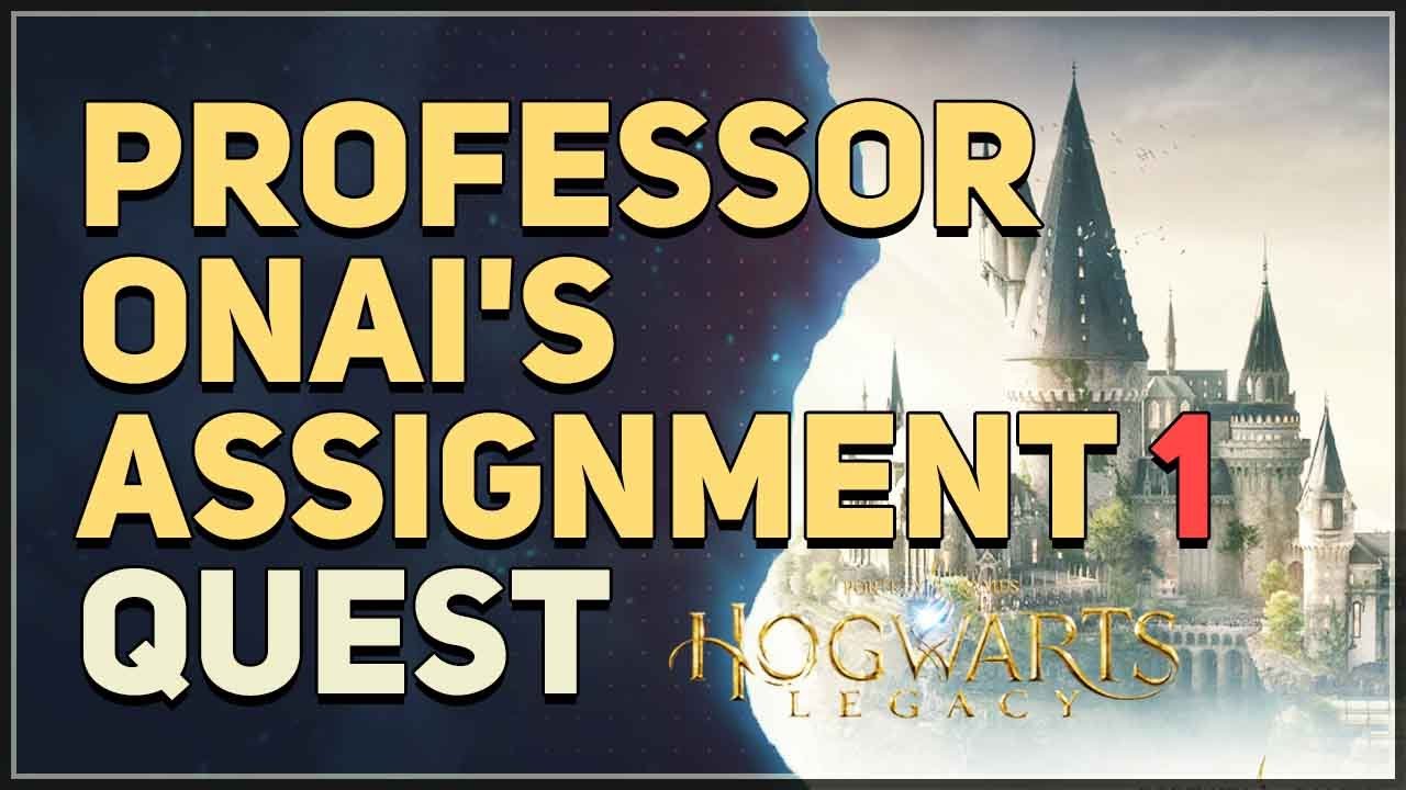 how to do professor onai assignment 1