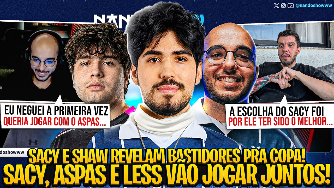 ASPAS, SACY e LESS JUNTOS no TIME BRASILEIRO de VALORANT! SACY e SHAW EXPLICARAM tudo em ENTREVISTA!