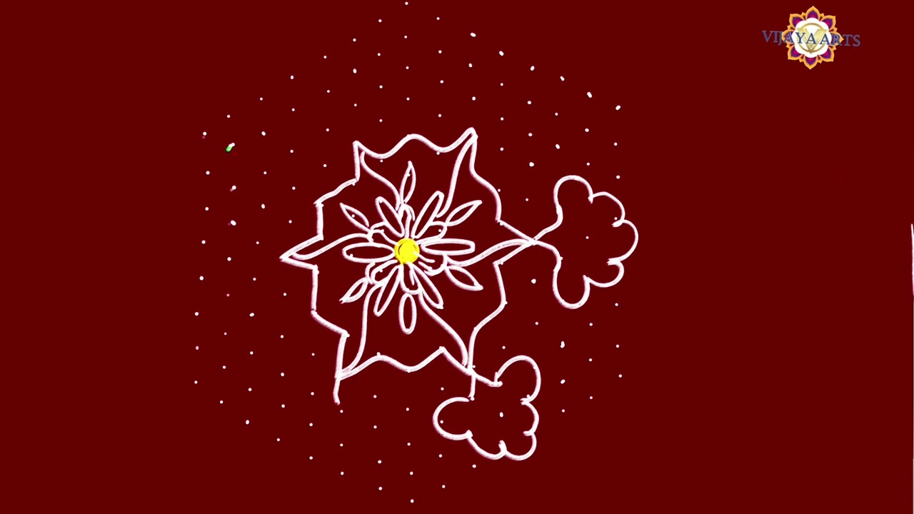 easy latast daily rangoli (15×8) dots | simple Easy rangoli | big rangoli |  birds rangoli || shorts