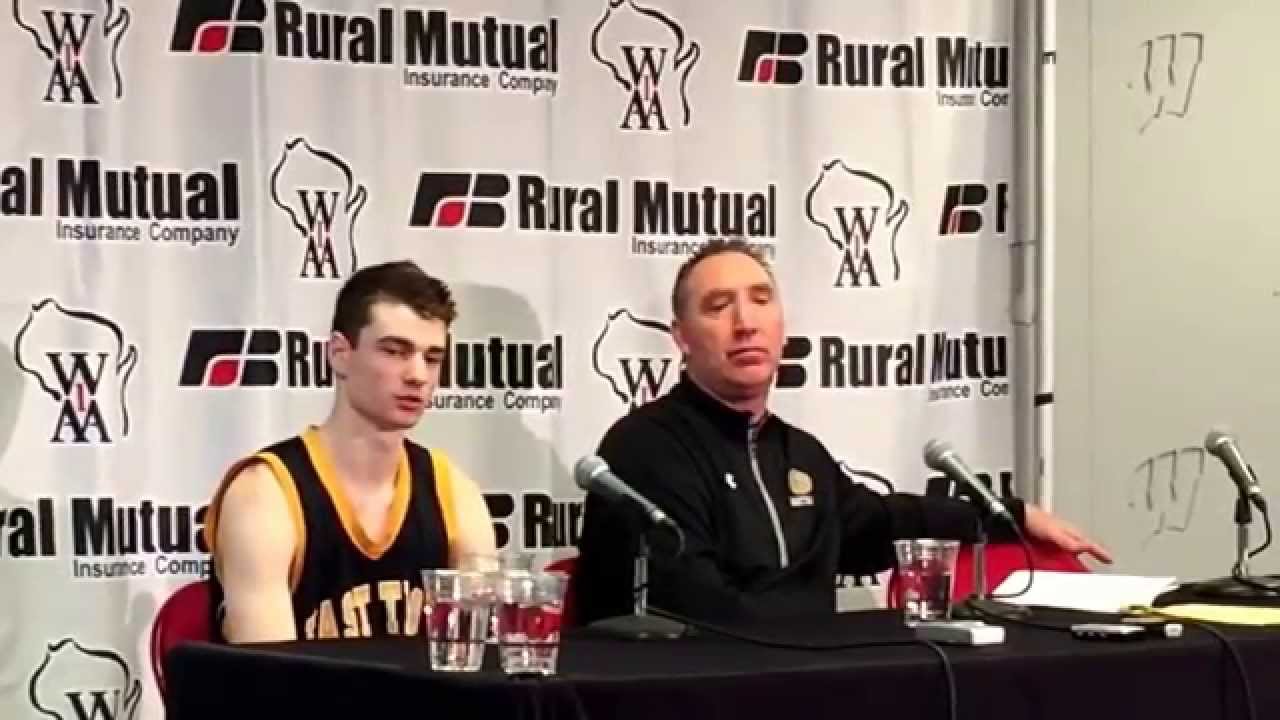 East Troy coach Daryl Rayfield reacts to his team's heart-breaking loss