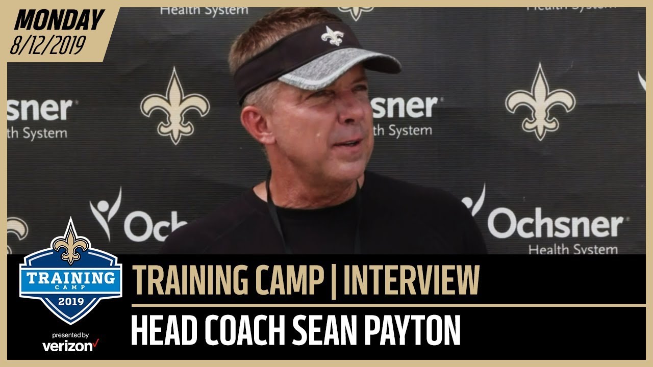 Sean Payton After Day 18 of Saints Training Camp | New Orleans Saints football score