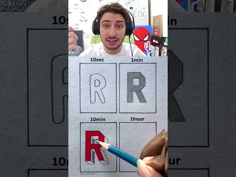 Farklı Sürelerde ''R'' HARFİ ÇİZMEK? 🤔®️🖍️
