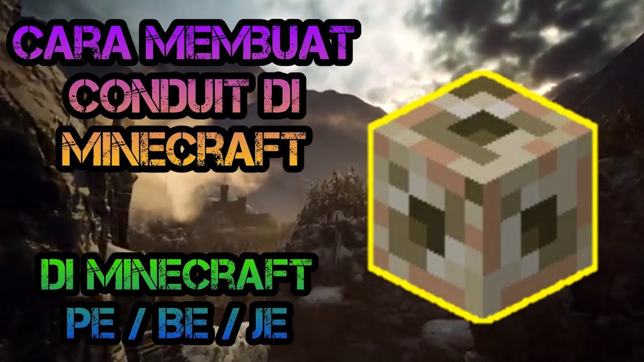 Cara Membuat Conduit di Minecraft Minecraft Indonesia YouTube
