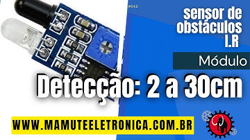 043 - Módulo sensor de obstáculos I.R #vempramamute