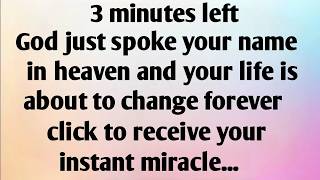 3 MINUTES LEFT, GOD JUST