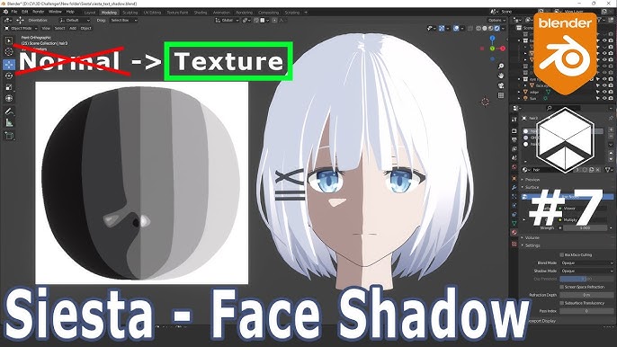 Blender Easy Make Anime Hair With Curves and Hair Material (ENG SUB)