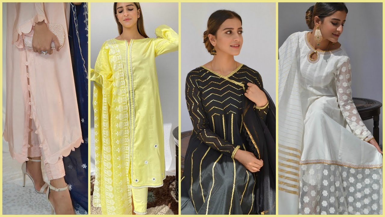 Top Trendy Casual Wear Summer "Eid" Dresses Designs Detailing Ideas /Latest Top Beautiful Eid Dress