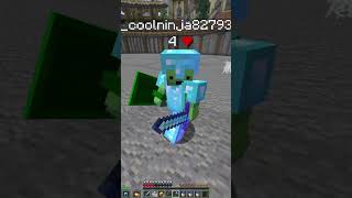 PVP EN UHC PERO EL ENEMIGO ME LA DEJÓ MUY DIFÍCIL #shorts #minecraft #pvp