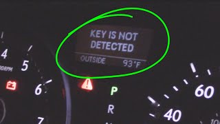 How to fix Lexus "KEY IS NOT DETECTED" remote fob for IS ES RX NX LS models