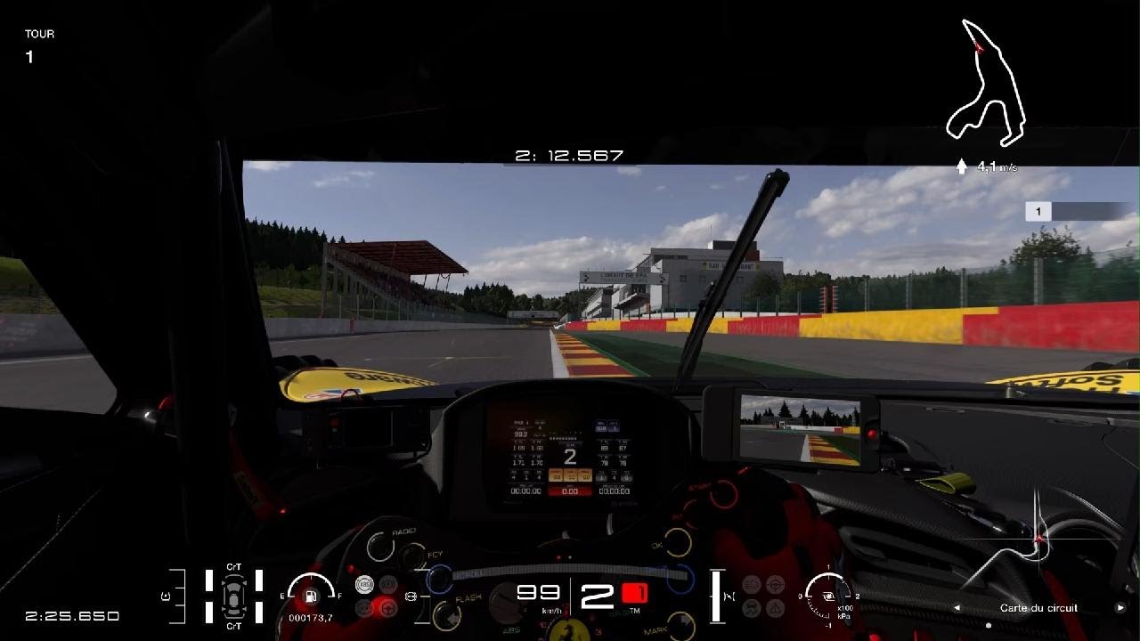 Spa Francorchamps Hot lap - Mode Tv - Ferrari 296 Gt3