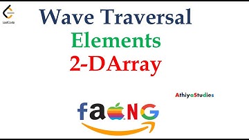 Wave Traversal Of 2 D Array | Java Program