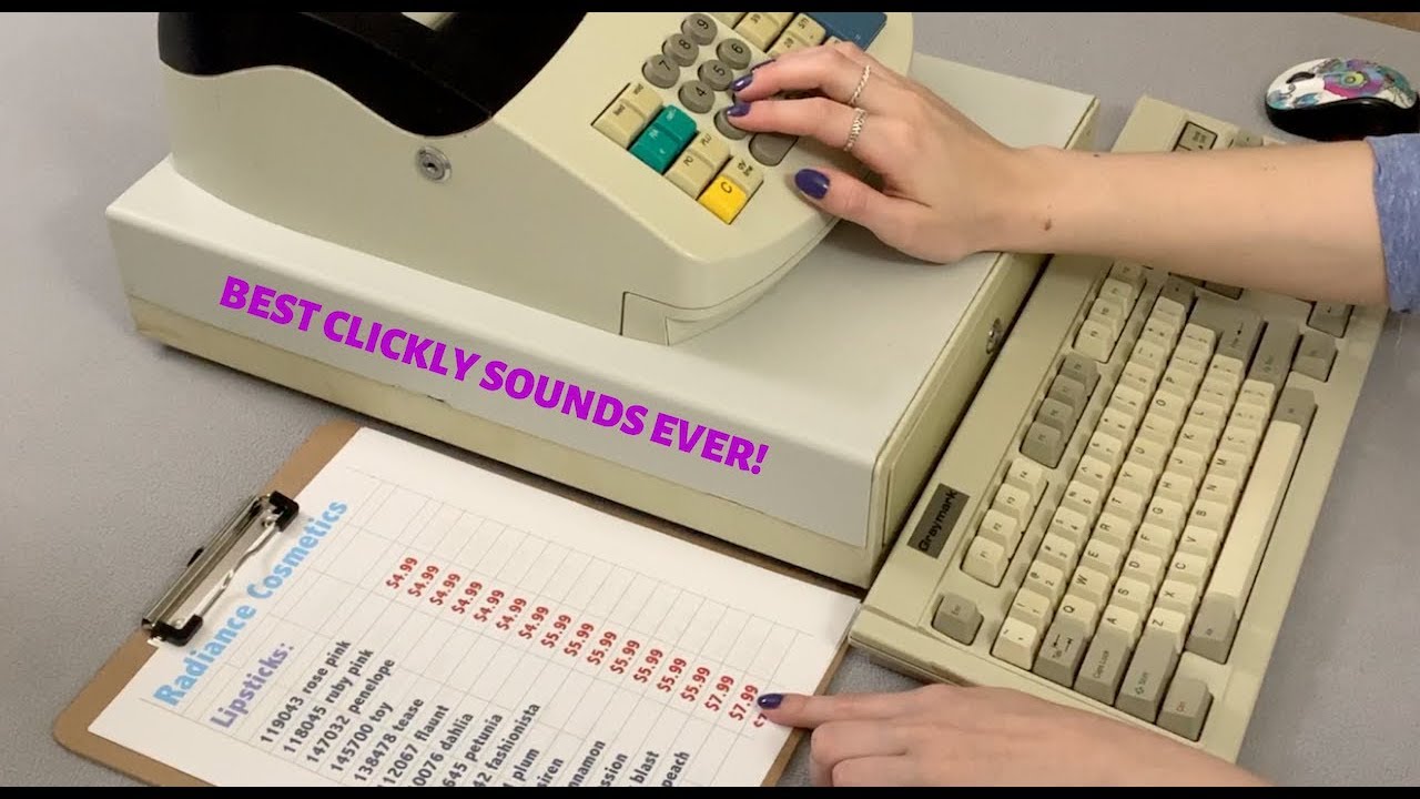[ASMR] CASH REGISTER & KEYBOARD TINGLES!! (Extreme Clicky Sounds) YouTube