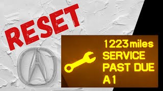 How to Reset Service Light A on 20072013 MDX