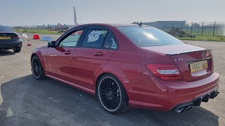 Supercharged C63 AMG standing mile @ Racewars 2024