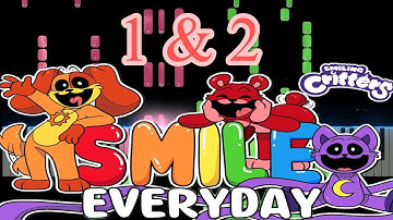 SMILE Everyday! 1 & 2 (Smiling Critters Theme Song) Poppy playtime Chapter 3 (Piano Tutorial)