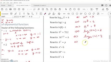 OpenStax Precalculus Ch 4.3 Logarithmic function #1