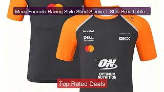 Mens Formula Racing Style Short Sleeve T Shirt Breathable Crew Neck... -- Top Rated 2026 | Buy Now!