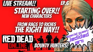 LIVE Starting Over ep.6 Red Dead Online. A Beginners Guide - Level up fast